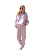 Casual Fashion Thickened Embroidered Long Sleeve Sweat Pants Twopiece Suit