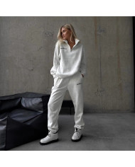 Casual Fashion Thickened Embroidered Long Sleeve Sweat Pants Twopiece Suit