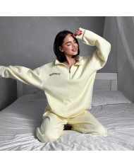 Casual Fashion Thickened Embroidered Long Sleeve Sweat Pants Twopiece Suit